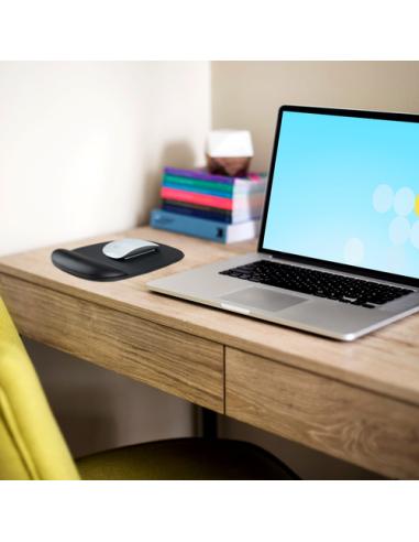 StarTech.com Alfombrilla de Ratón con Reposamuñecas (17x18x2cm), Alfombrilla de Ratón Ergonómica con Reposamuñecas de Gel y Base