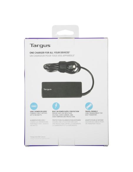 Targus APA108EU adaptador e inversor de corriente Interior 100 W Negro
