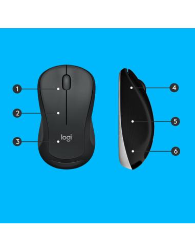 Logitech 920-008685 teclado Ratón incluido Universal RF inalámbrico QWERTY Internacional de EE.UU. Negro, Blanco