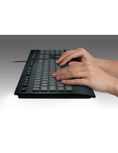 Logitech K280E Pro f/ Business teclado Oficina USB QWERTY Internacional de EE.UU. Negro