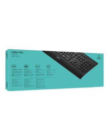 Logitech K280E Pro f/ Business teclado Oficina USB QWERTY Internacional de EE.UU. Negro