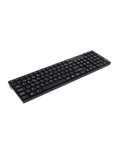 Conceptronic Orazio teclado Ratón incluido Hogar RF inalámbrico QWERTY Portugués Negro
