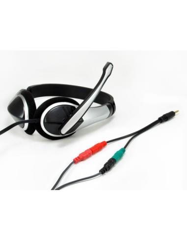 Equip 147943 cable de audio 1,5 m 2 x 3.5mm 3,5mm Negro