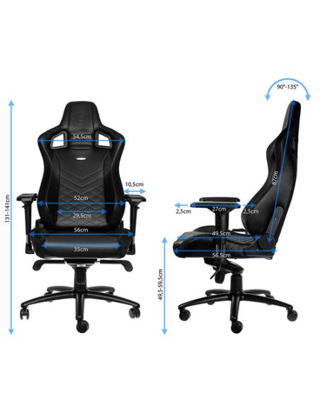 noblechairs EPIC Silla para videojuegos de PC Asiento acolchado Negro