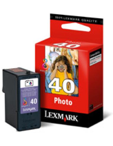 Lexmark Nr. 40 Photo Print Cartridge cartucho de tinta 1 Cartridge Original Foto negro