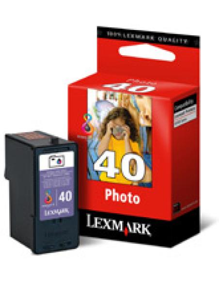 Lexmark Nr. 40 Photo Print Cartridge cartucho de tinta 1 Cartridge Original Foto negro
