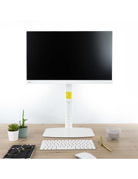 TooQ DB1127TN-W soporte para monitor 68,6 cm (27") Escritorio Blanco