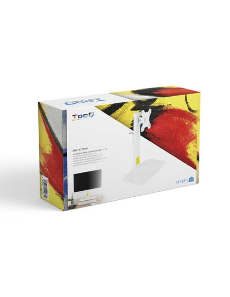 TooQ DB1127TN-W soporte para monitor 68,6 cm (27") Escritorio Blanco