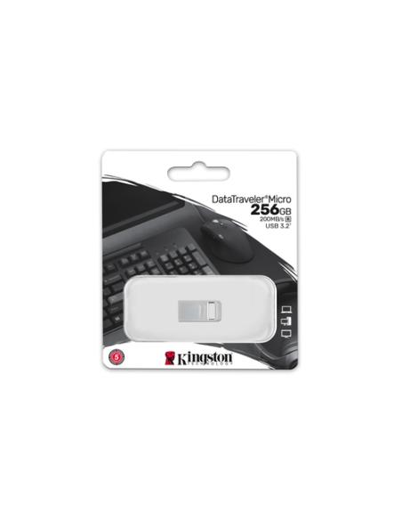Kingston Technology DataTraveler 256GB Micro 200MB/s Metal USB 3.2 Gen 1