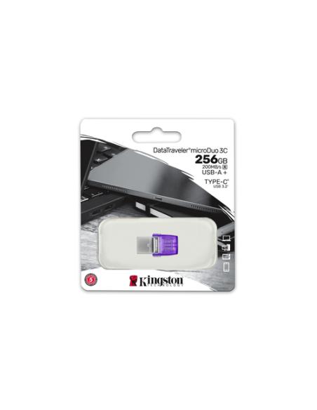Kingston Technology DataTraveler 256GB microDuo 3C 200MB/s dual USB-A + USB-C