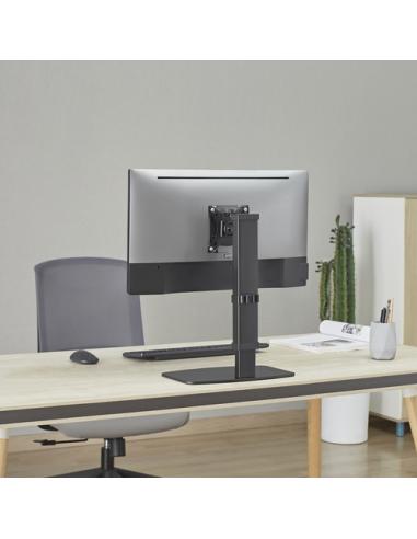 AISENS Soporte De Mesa Eco Giratorio E Inclinable Para Monitor/tv 8kg De 17-32, Negro