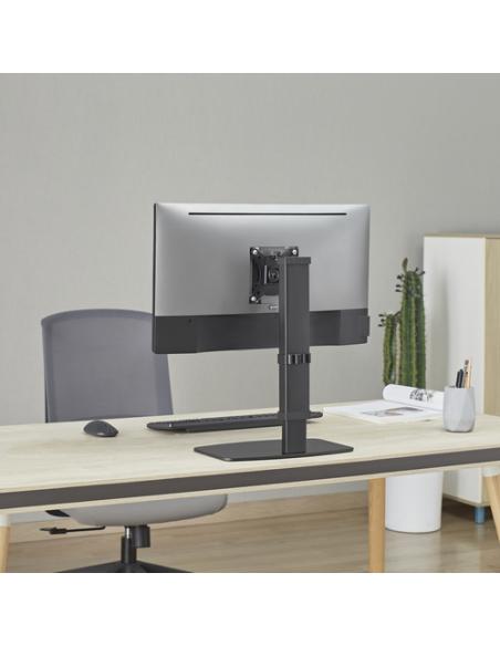 AISENS Soporte De Mesa Eco Giratorio E Inclinable Para Monitor/tv 8kg De 17-32, Negro