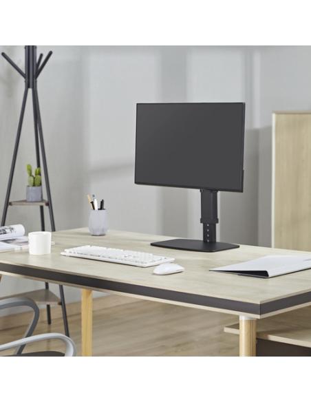 AISENS Soporte De Mesa Eco Giratorio E Inclinable Para Monitor/tv 8kg De 17-32, Negro