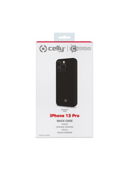 Celly Cromo funda para teléfono móvil 15,5 cm (6.1") Negro