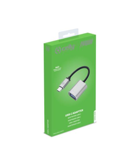 Celly PROUSBCUSBDS cable USB USB 3.2 Gen 1 (3.1 Gen 1) USB C USB A Plata