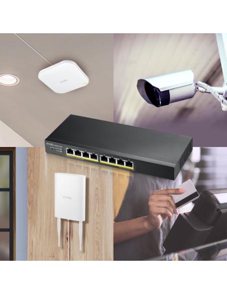 Zyxel GS1915-8 Gestionado L2 Gigabit Ethernet (10/100/1000) Negro