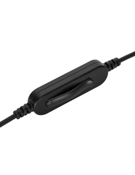 Targus AEH102GL auricular y casco Auriculares Alámbrico Diadema Llamadas/Música USB tipo A Negro