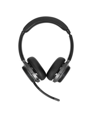 Targus AEH104GL auricular y casco Auriculares Inalámbrico y alámbrico Diadema Llamadas/Música USB Tipo C Bluetooth Negro