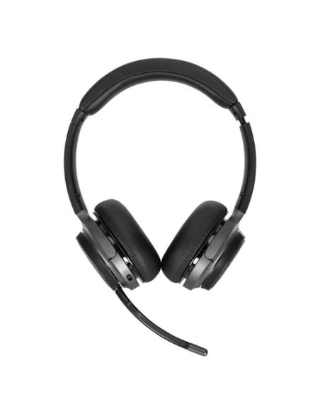 Targus AEH104GL auricular y casco Auriculares Inalámbrico y alámbrico Diadema Llamadas/Música USB Tipo C Bluetooth Negro