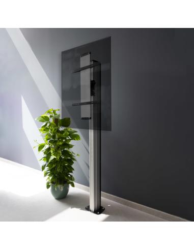 TooQ FS2270M-B soporte para pantalla de señalización 177,8 cm (70") Plata