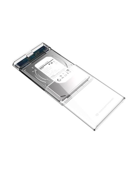 Conceptronic DANTE03T caja para disco duro externo Carcasa de disco duro/SSD Transparente 2.5"