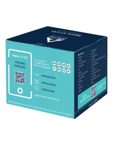 ARCTIC Alpine 17 CO Procesador Refrigerador de aire 9,2 cm Negro, Plata 1 pieza(s)
