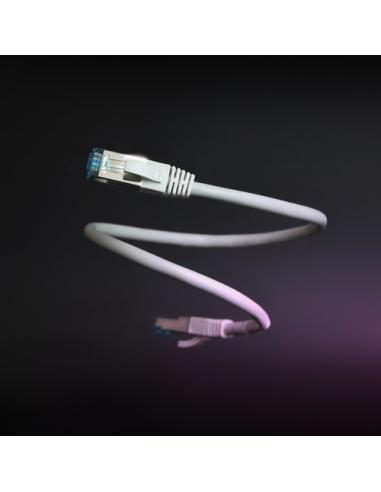 Nanocable Cable de Red Cat.7 600MHZ LSZH SFTP PIMF AWG26, Blanco, 50 cm