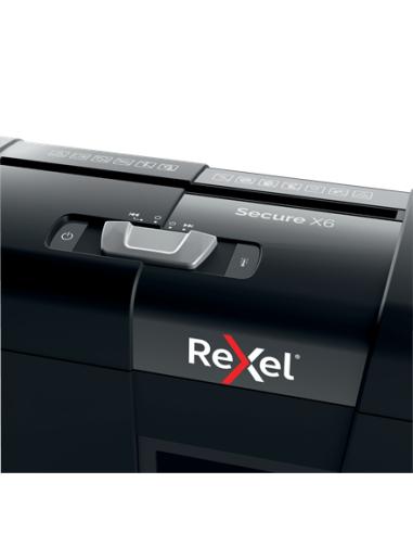 Rexel Secure X6 triturador de papel Corte cruzado 68 dB Negro