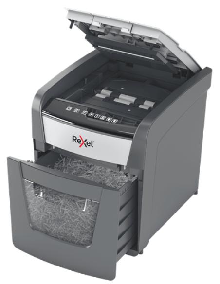 Rexel Optimum AutoFeed+ 50X triturador de papel Corte cruzado 55 dB 22 cm Negro, Gris