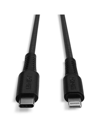 Lindy 31285 cable de conector Lightning 0,5 m Negro