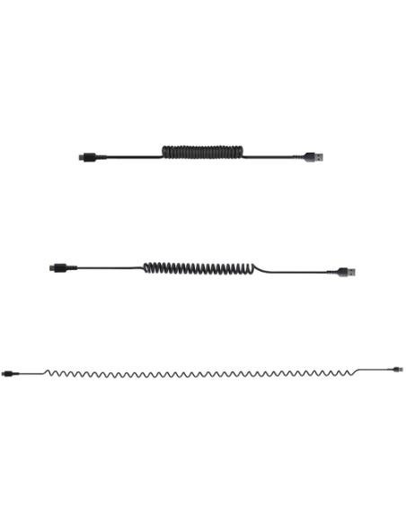 StarTech.com Cable de 1m de Carga USB A a USB C, Cable USB Tipo C Rizado de Carga Rápida y Servicio Pesado, Cable USB 2.0 A a US