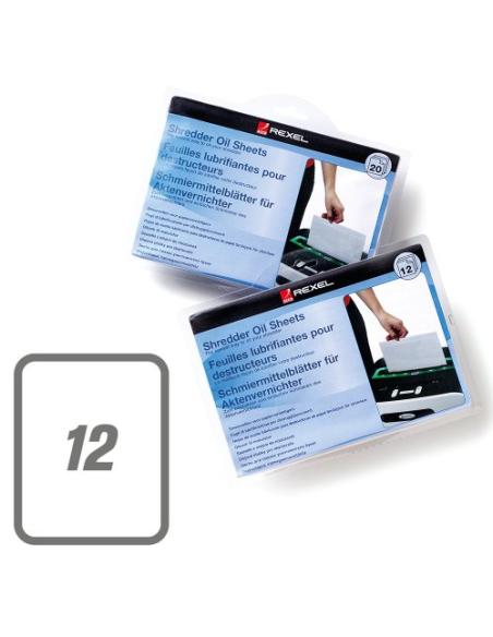 Rexel Láminas lubricantes para destructora (12)