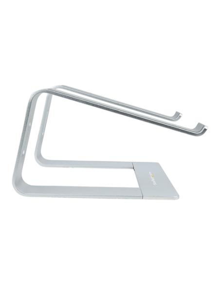 StarTech.com Soporte de Escritorio para Portátil, Soporta 5kg, de Aluminio, Color Plata, Base Riser Elevador Ergonómico para Por