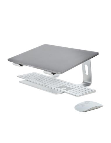 StarTech.com Soporte de Escritorio para Portátil, Soporta 5kg, de Aluminio, Color Plata, Base Riser Elevador Ergonómico para Por
