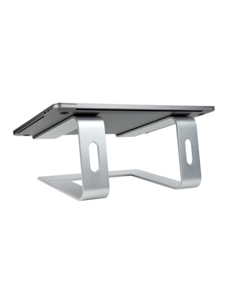 StarTech.com Soporte de Escritorio para Portátil, Soporta 5kg, de Aluminio, Color Plata, Base Riser Elevador Ergonómico para Por