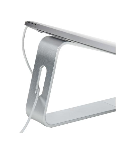 StarTech.com Soporte de Escritorio para Portátil, Soporta 5kg, de Aluminio, Color Plata, Base Riser Elevador Ergonómico para Por
