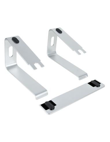 StarTech.com Soporte de Escritorio para Portátil, Soporta 5kg, de Aluminio, Color Plata, Base Riser Elevador Ergonómico para Por