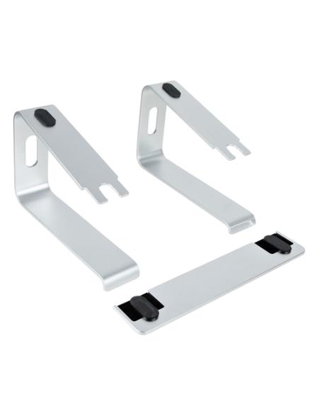 StarTech.com Soporte de Escritorio para Portátil, Soporta 5kg, de Aluminio, Color Plata, Base Riser Elevador Ergonómico para Por