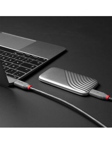 Lindy 36947 cable USB USB4 Gen 3x2 0,8 m USB C Negro