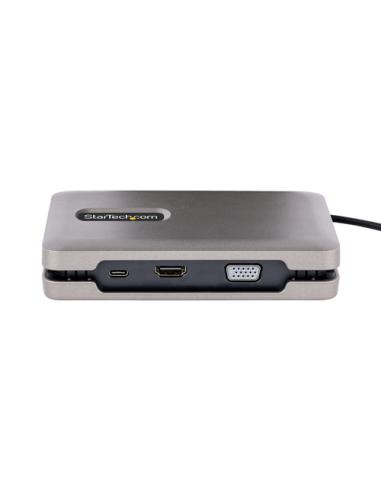 StarTech.com Adaptador Multipuertos USB-C - Vídeo USB Tipo C con Modo Alt de DP - HDMI 2.0 4K -VGA - Docking Station USB-C para 