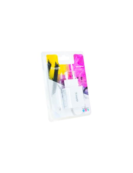 TooQ TQWC-2SC04WT cargador de dispositivo móvil Universal Blanco Corriente alterna Carga rápida Interior
