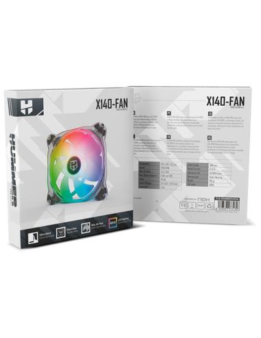 NOX Hummer X140-FAN Carcasa del ordenador Ventilador 14 cm Translúcido 1 pieza(s)