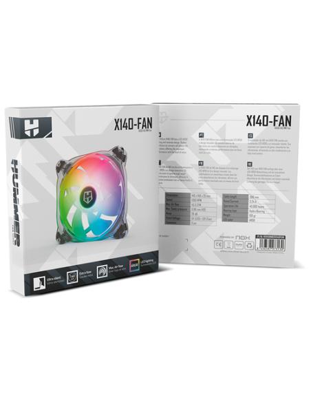 NOX Hummer X140-FAN Carcasa del ordenador Ventilador 14 cm Translúcido 1 pieza(s)