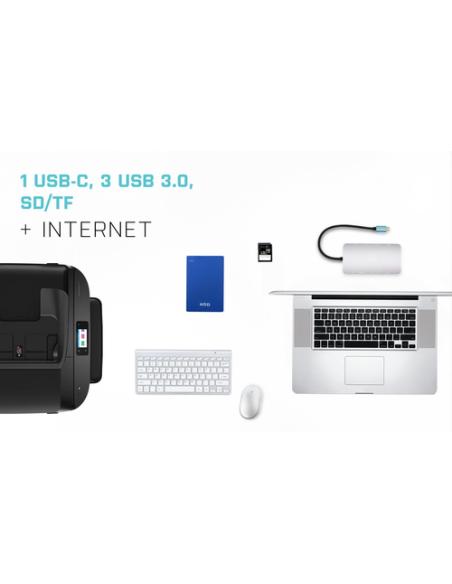 i-tec Metal USB-C Nano Dock HDMI/VGA with LAN + Universal Charger 77 W