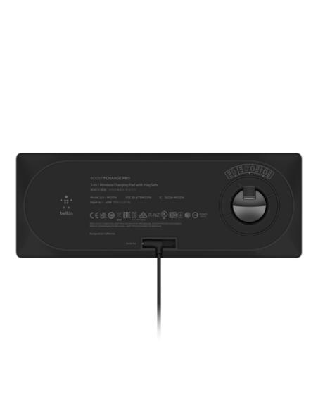 Belkin BOOST↑CHARGE PRO Auriculares, Smartphone, Reloj inteligente Negro Cargador inalámbrico Carga rápida Interior