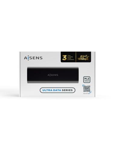 AISENS Caja Externa M.2 (NGFF) ASM2-014B SATA/NVMe A USB3.1 Gen2, Negro