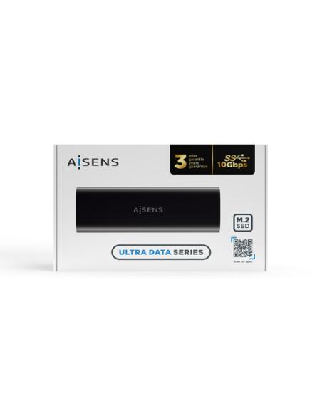 AISENS Caja Externa M.2 (NGFF) ASM2-014B SATA/NVMe A USB3.1 Gen2, Negro