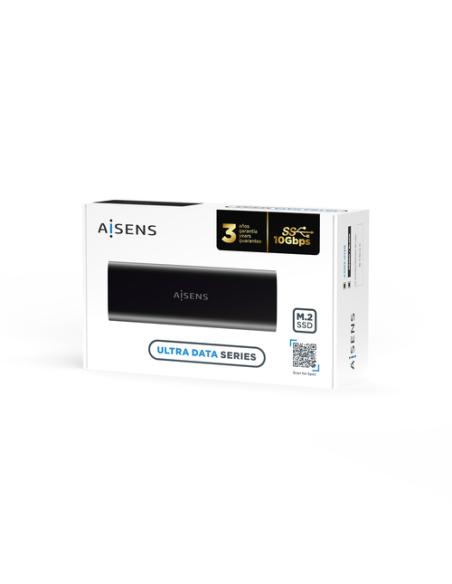 AISENS Caja Externa M.2 (NGFF) ASM2-014B SATA/NVMe A USB3.1 Gen2, Negro