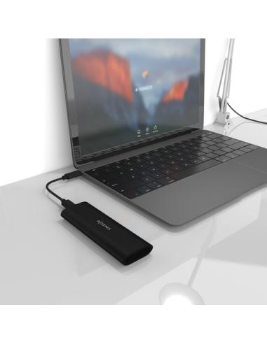 AISENS Caja Externa M.2 (NGFF) ASM2-014B SATA/NVMe A USB3.1 Gen2, Negro
