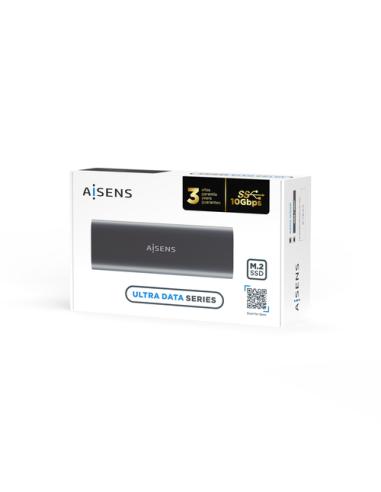 AISENS ASM2-015GR caja para disco duro externo Caja externa para unidad de estado sólido (SSD) Gris M.2